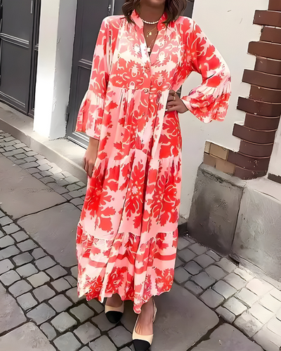 Sabrina | Blomstret maxikjole